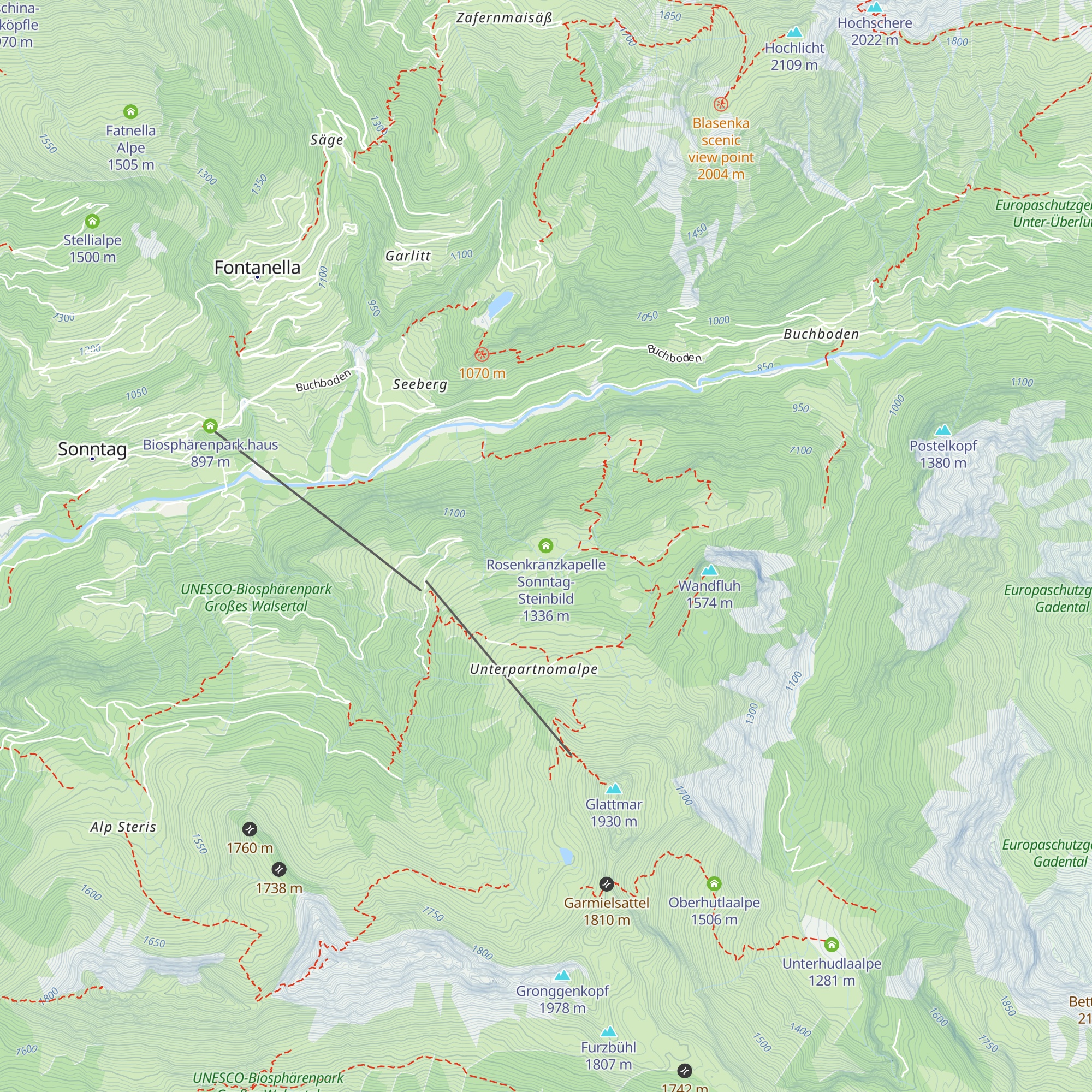 Rosenkranzkapelle Sonntag-Steinbild map