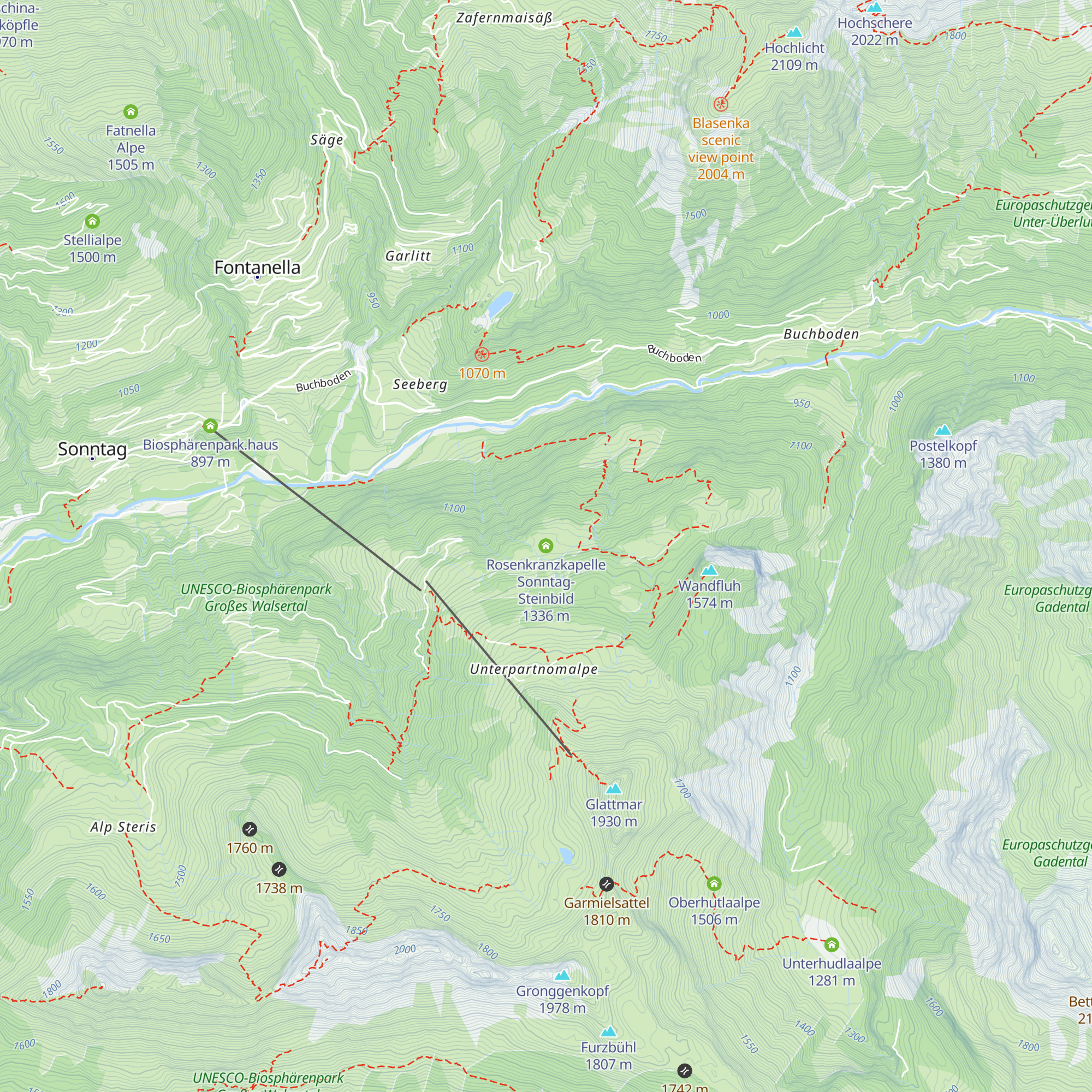 Rosenkranzkapelle Sonntag-Steinbild map