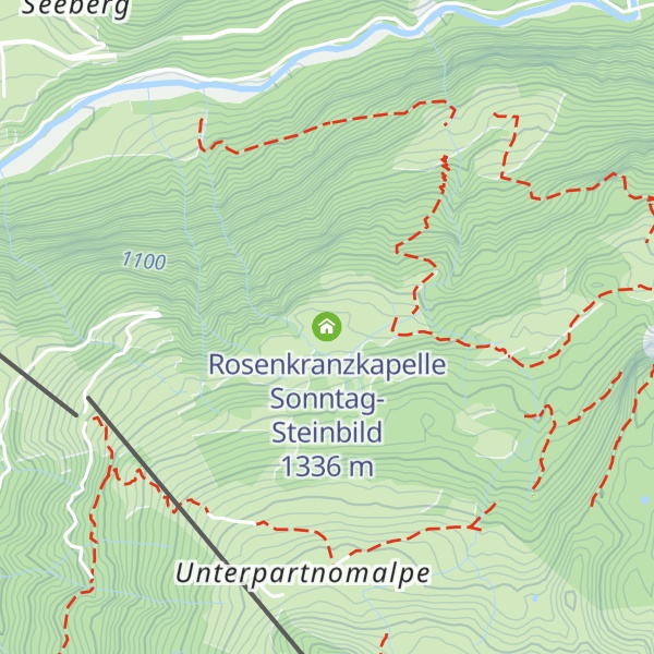 Map of Rosenkranzkapelle Sonntag-Steinbild
