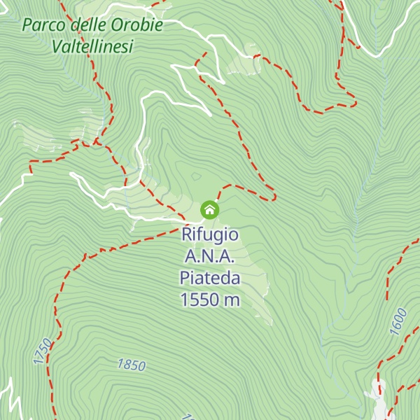 Map of Rifugio A.N.A. Piateda
