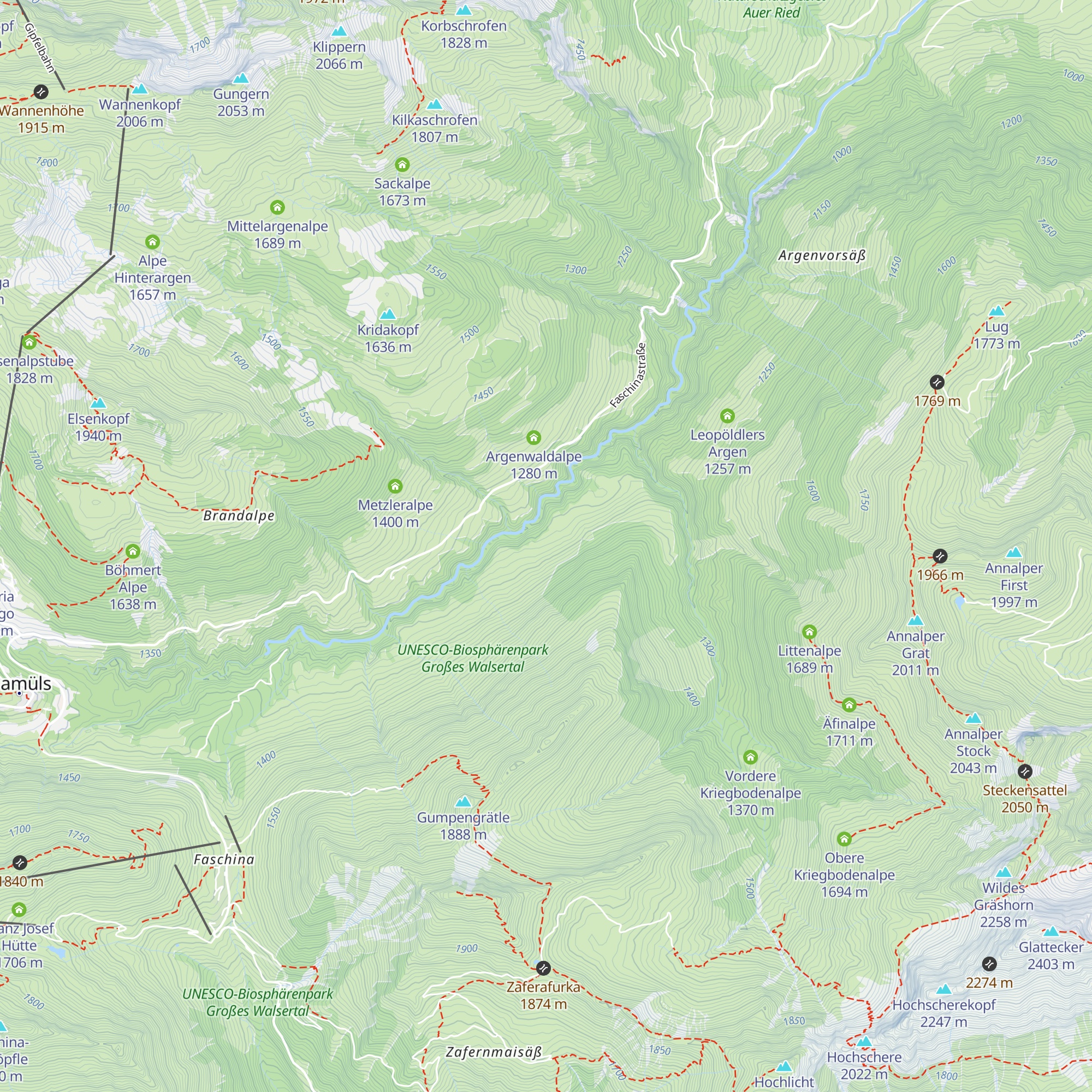 Äußere Bödmenalpe map