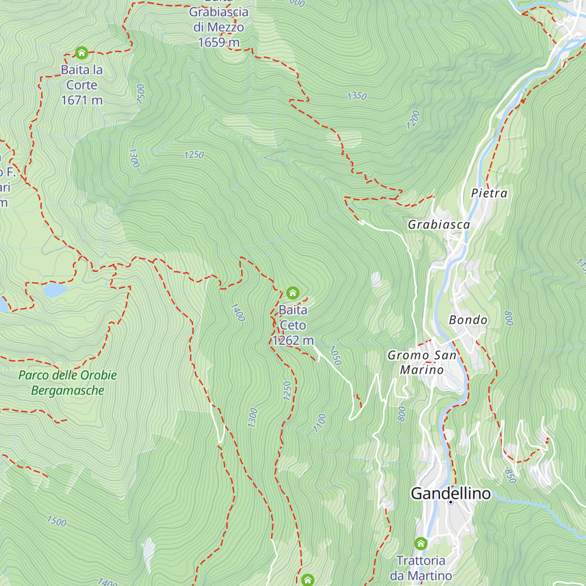 Baita Ceto map