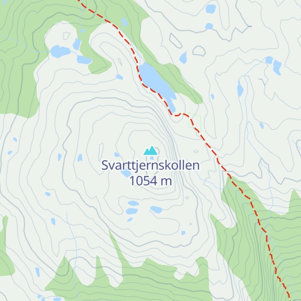 Map of Svarttjernskollen
