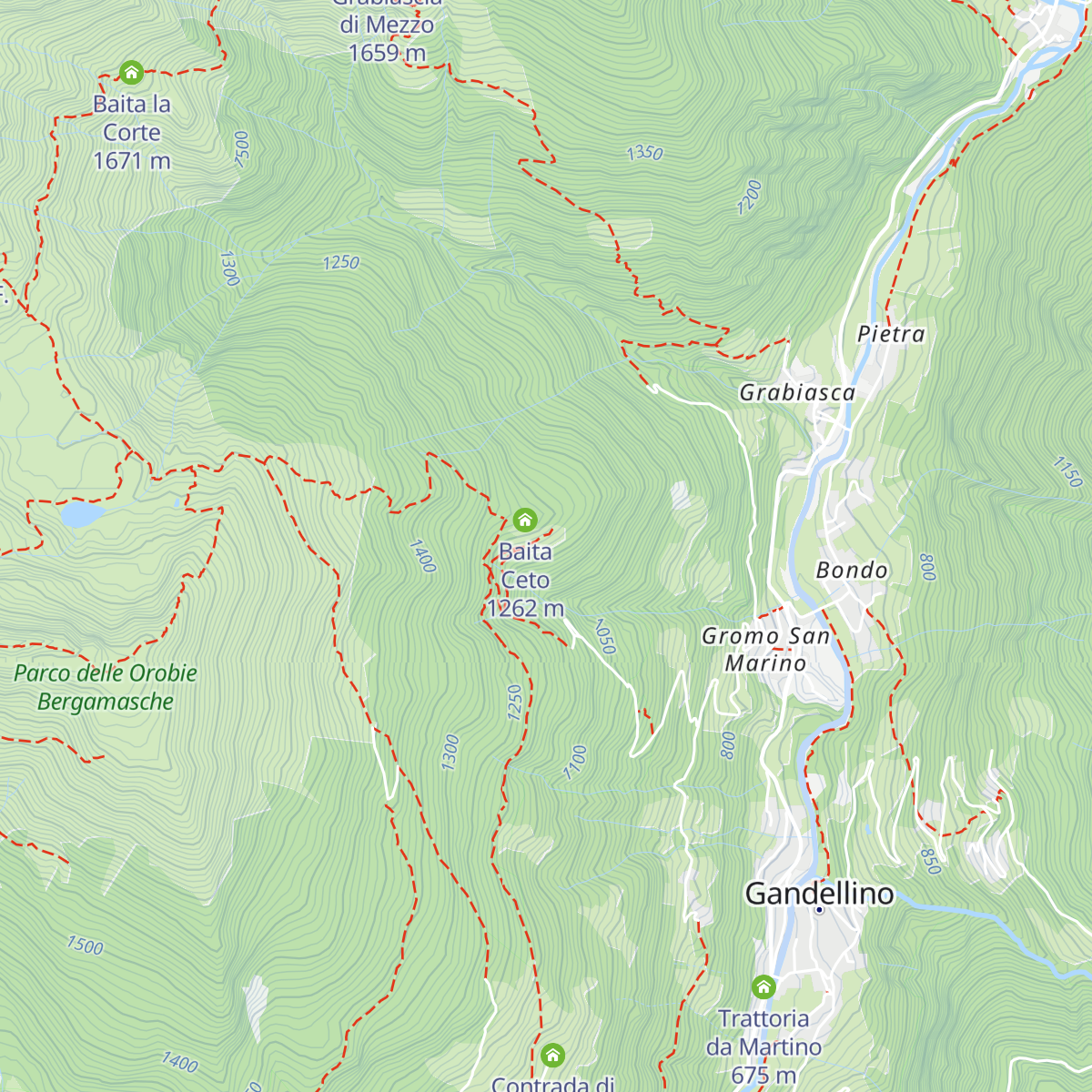 Baita Ceto map