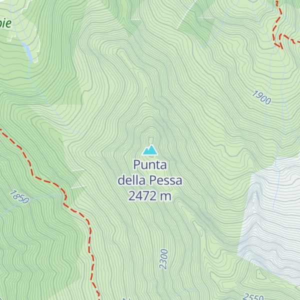 Map of Punta della Pessa