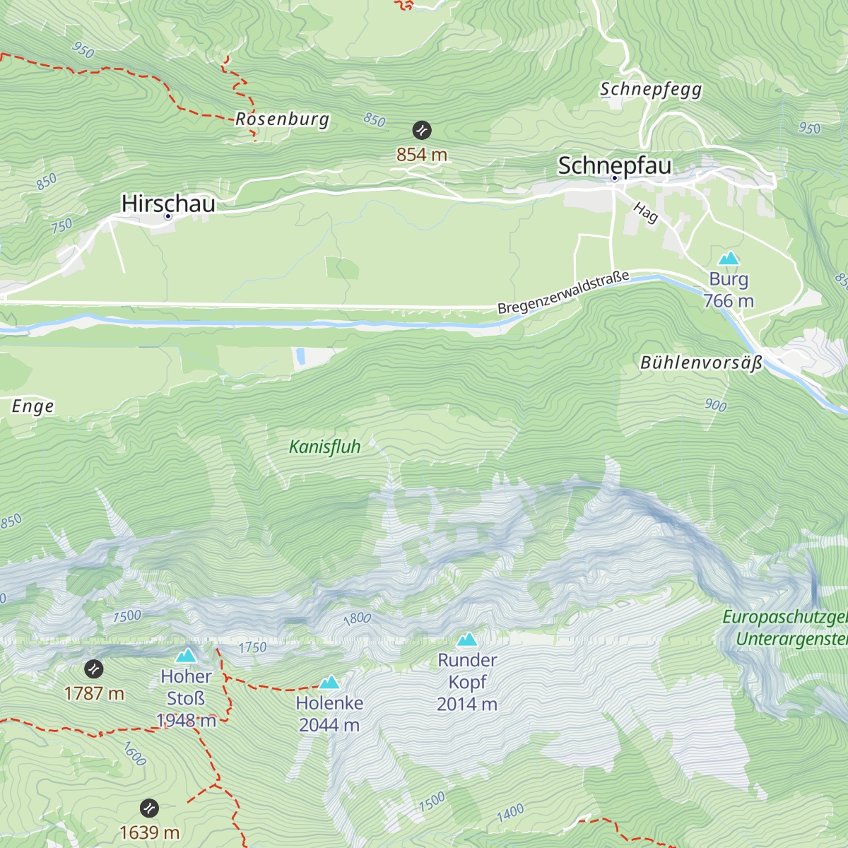Bergkapelle Wirmboden map