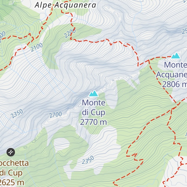 Map of Monte di Cup