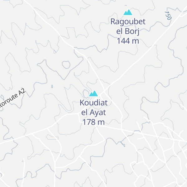 Map of Koudiat el Ayat