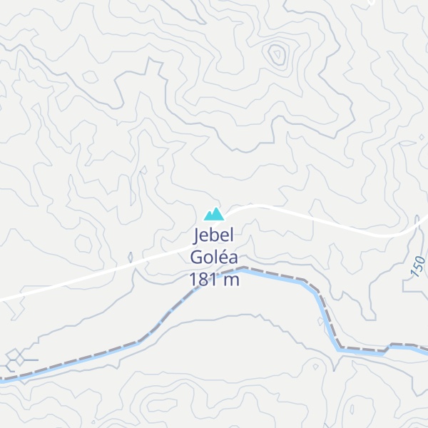 Map of Jebel Goléa