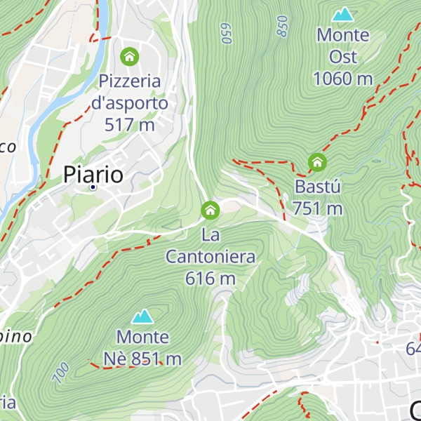 Map of La Cantoniera