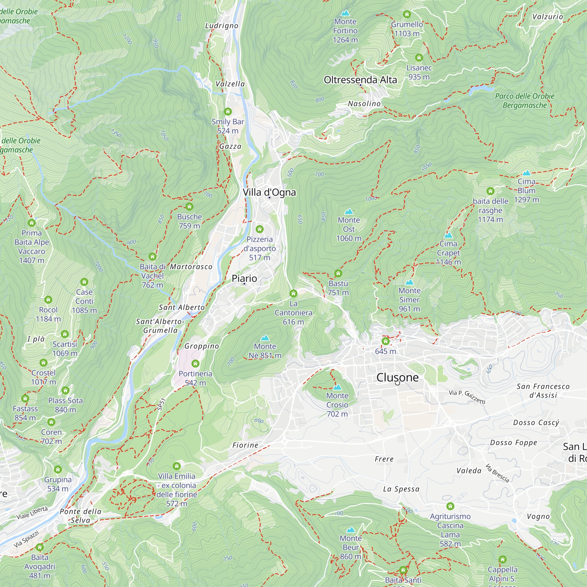 La Cantoniera map