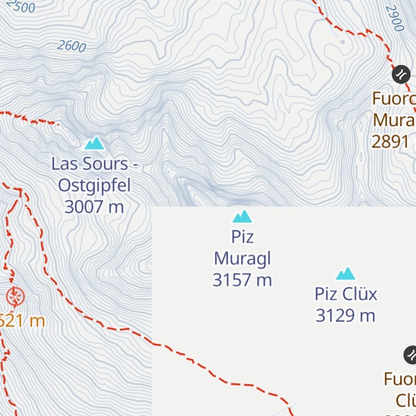 Map of Muot da Barba Peider