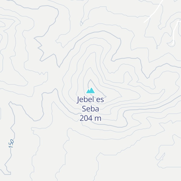 Map of Jebel es Seba