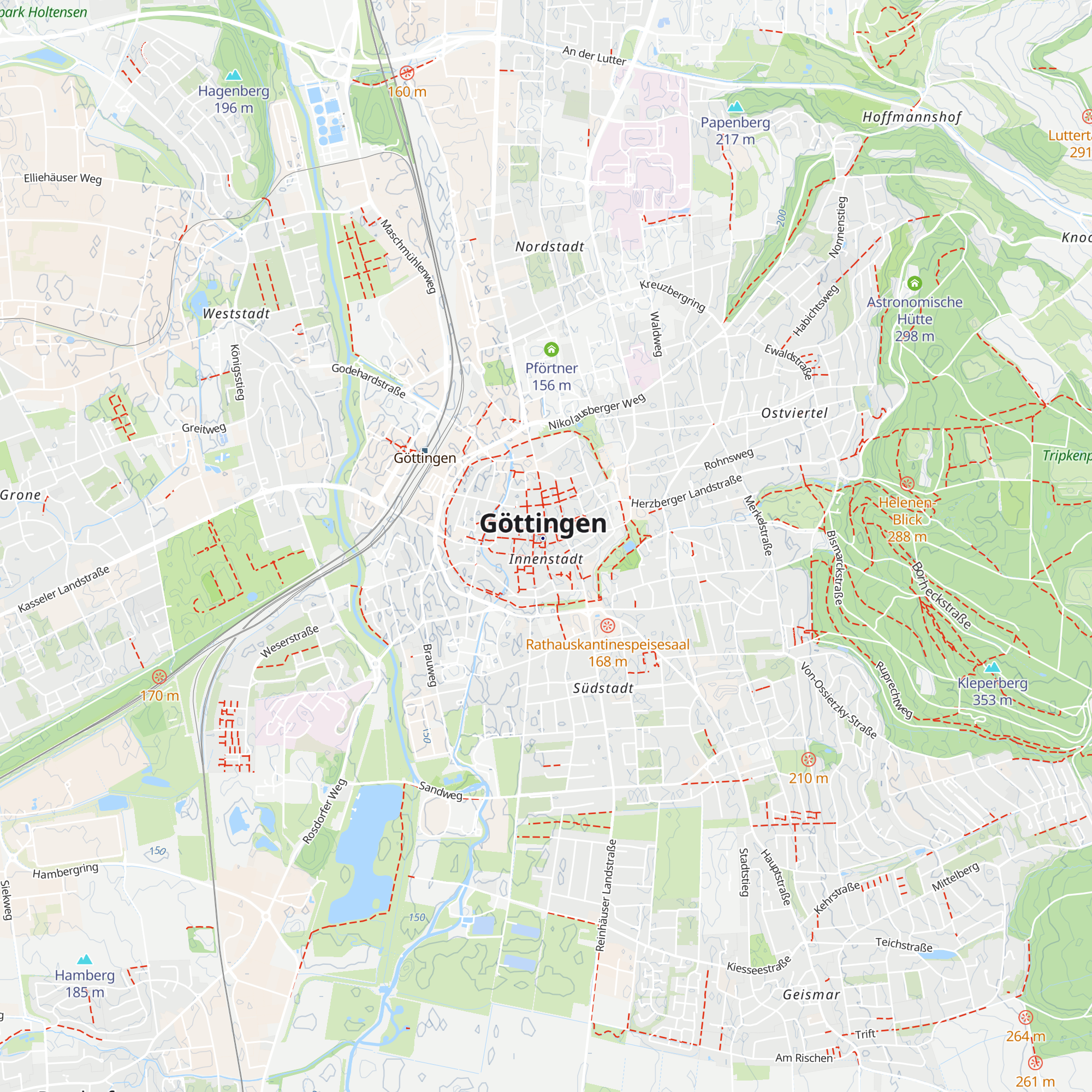 Göttinger Informationspavillon Digitales Stadtfenster map