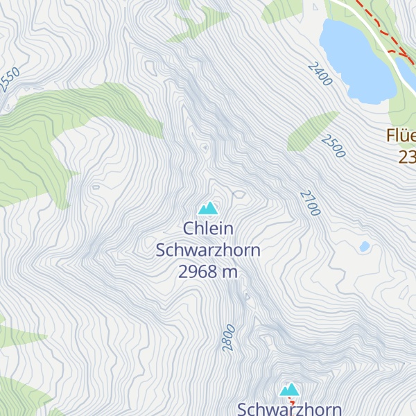 Map of Chlein Schwarzhorn