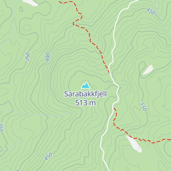 Map of Sarabakkfjell