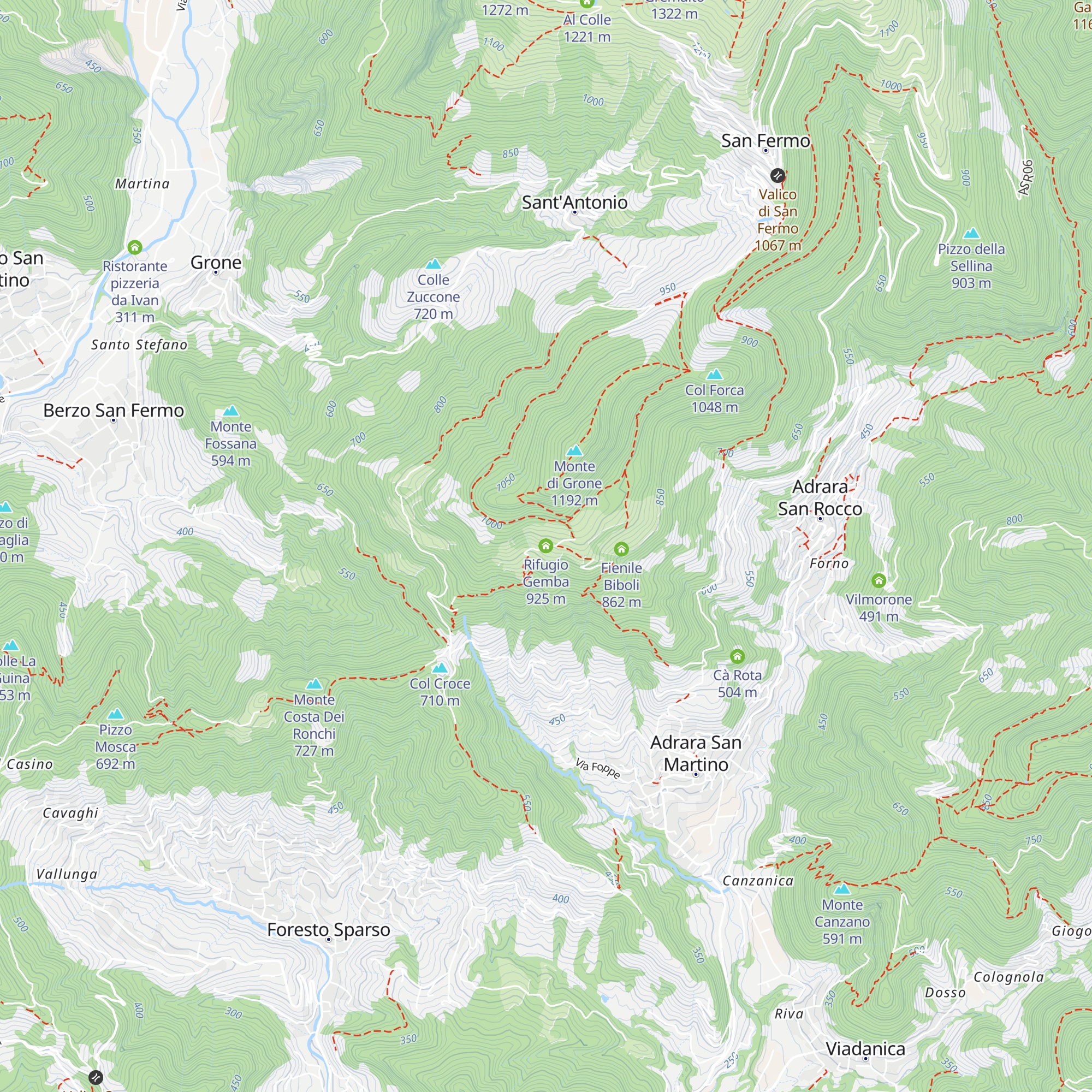 Rifugio Gemba map
