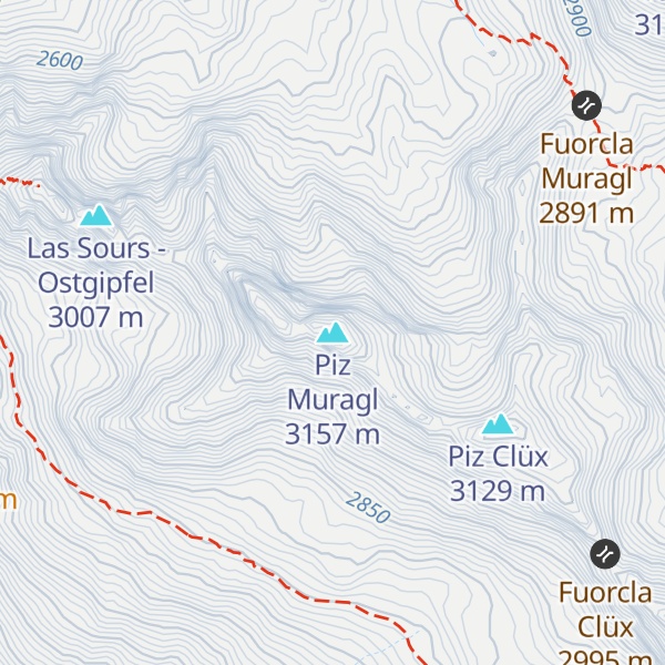 Map of Piz Muragl