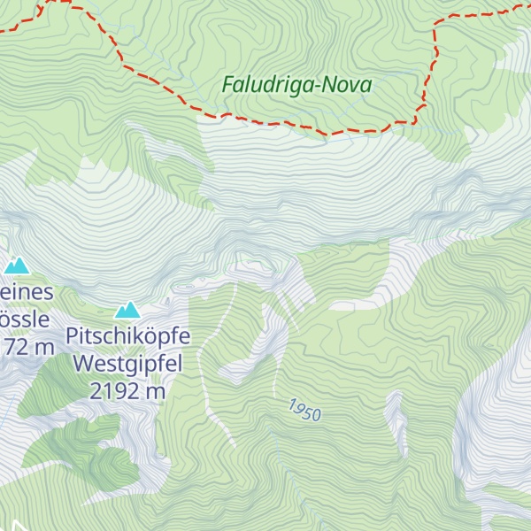 Map of Pitschiköpfe Ostgipfel