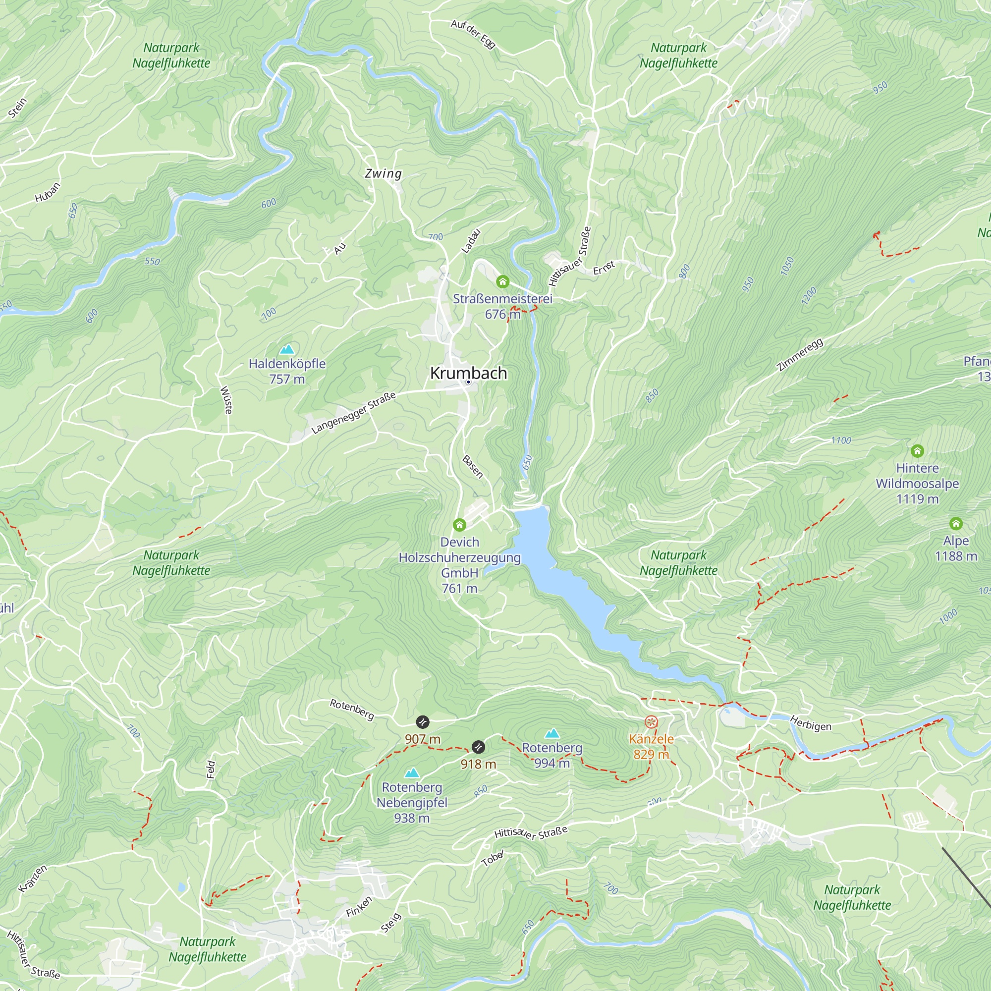 Haus zur Waldesruh map
