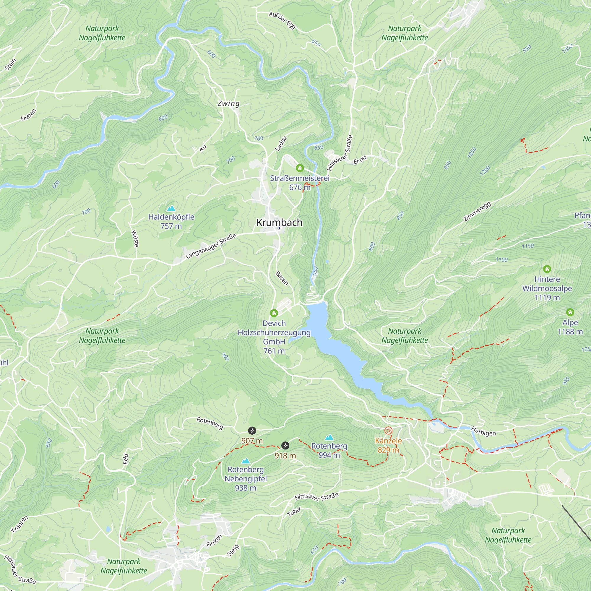 Haus zur Waldesruh map