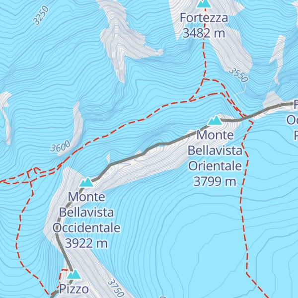 Map of Monte Bellavista Centro-Orientale