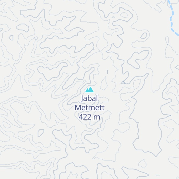 Map of Jabal Metmett