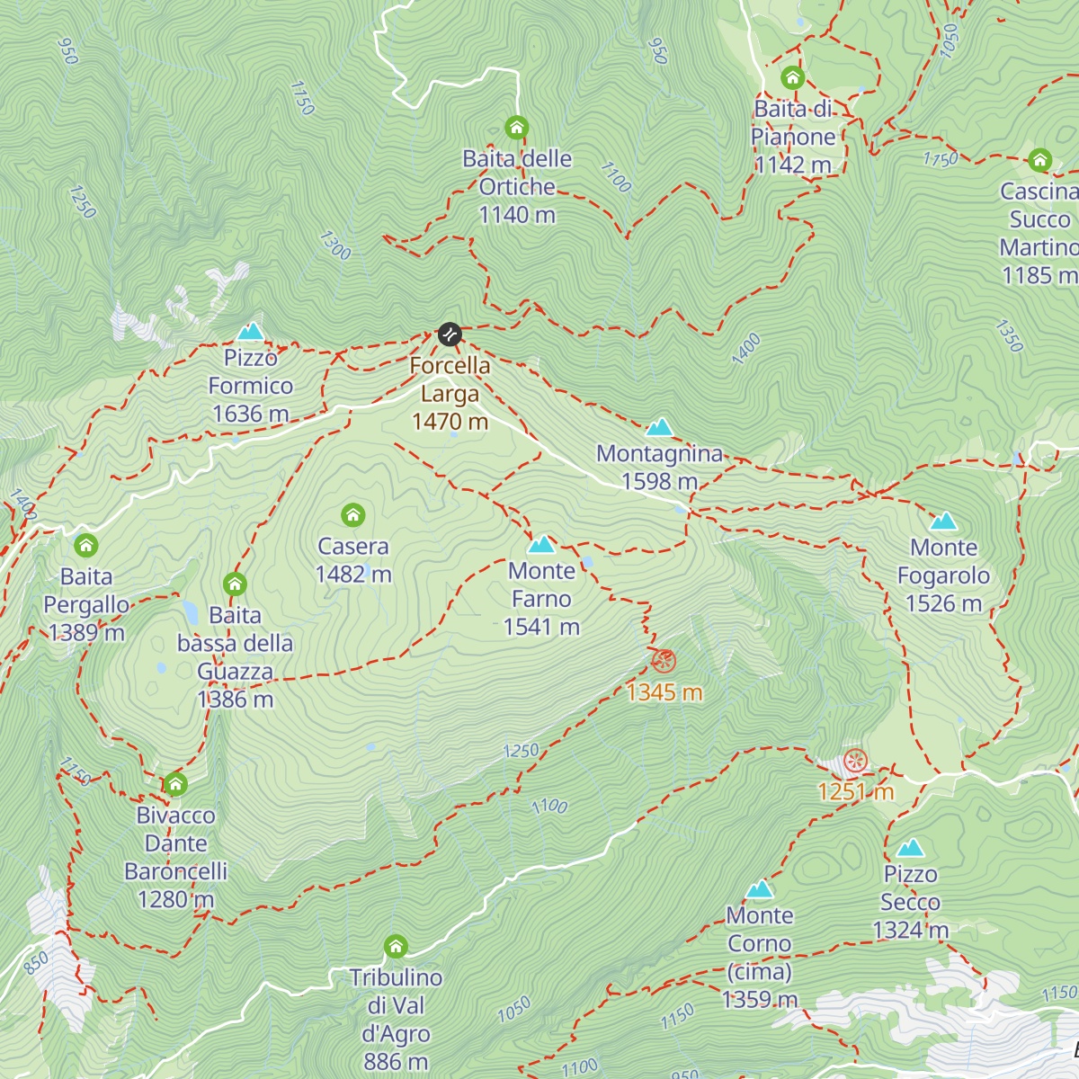 Rifugio Parafulmine map