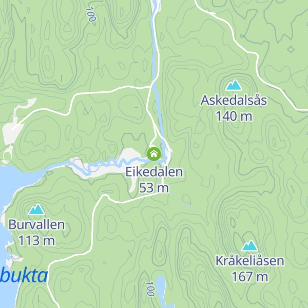 Map of Eikedalen