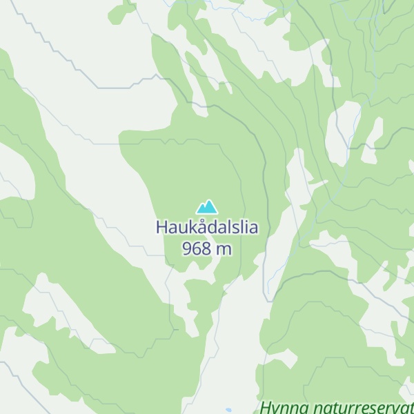 Map of Haukådalslia