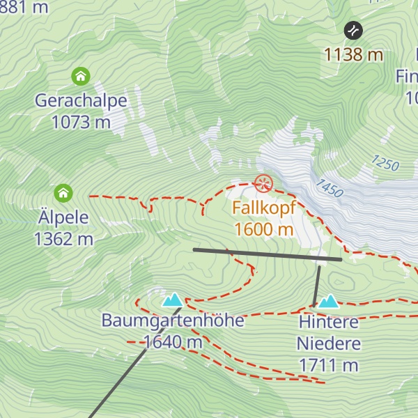 Map of Vordere Niedere Alpe