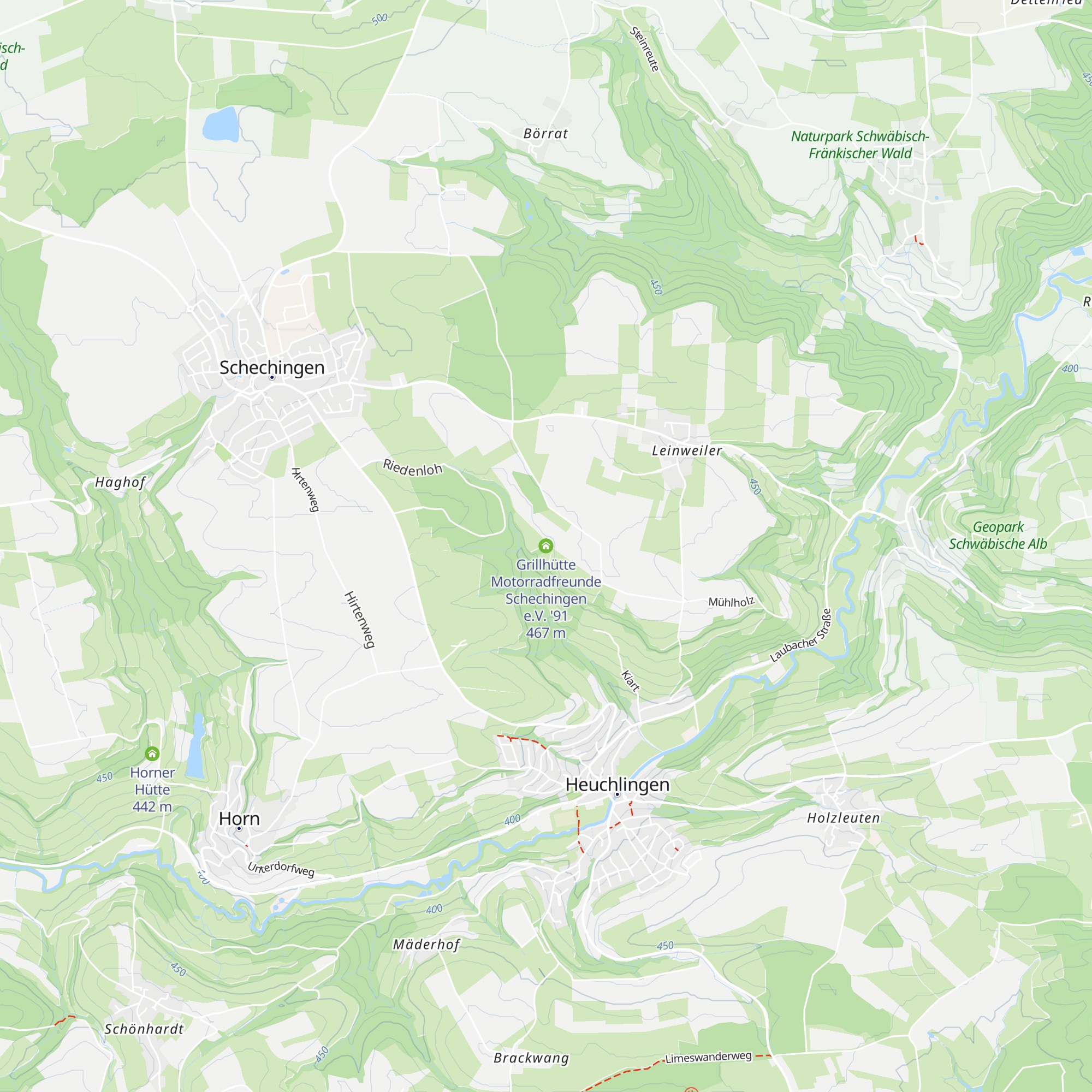 Grillhütte Motorradfreunde Schechingen e.V. '91 map
