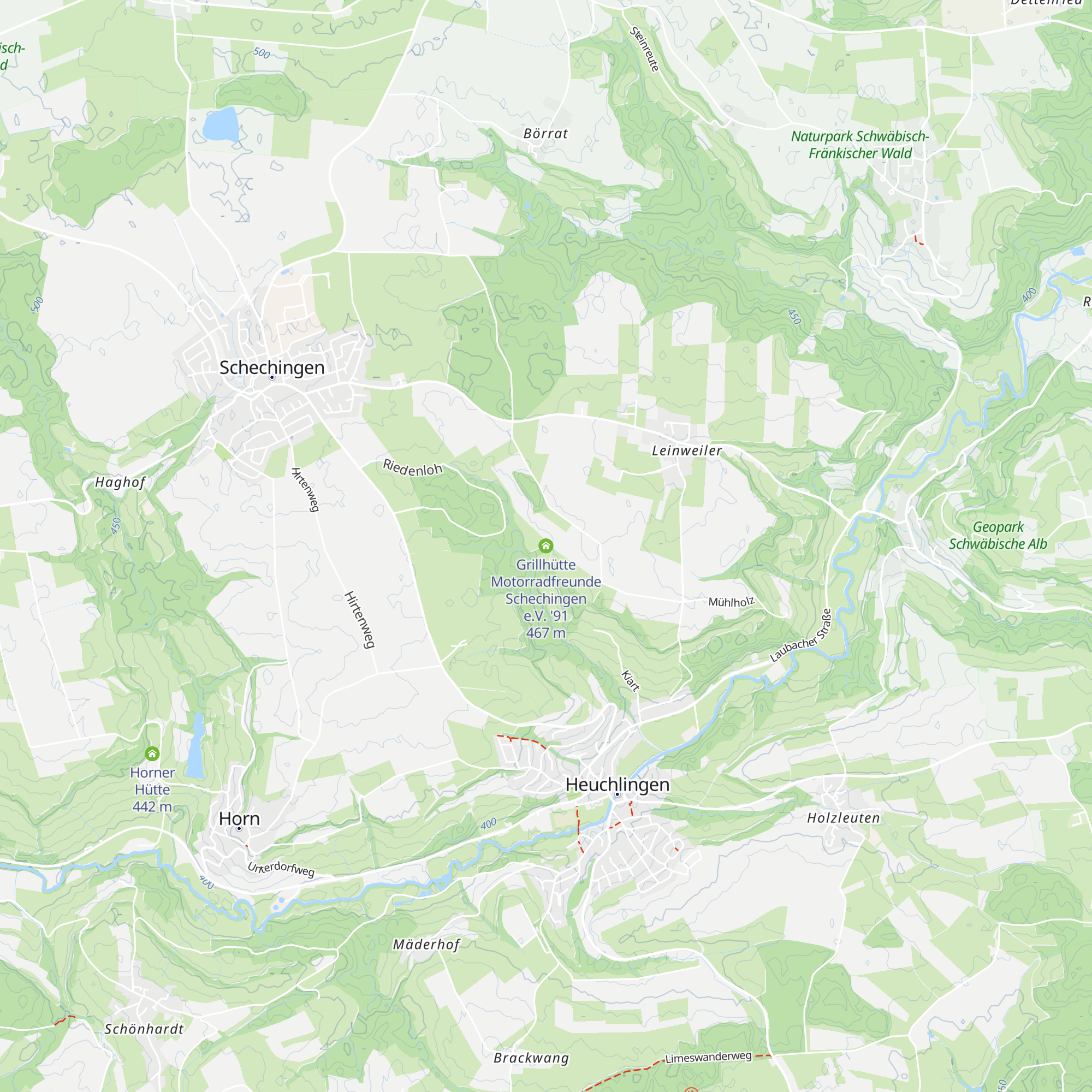 Grillhütte Motorradfreunde Schechingen e.V. '91 map