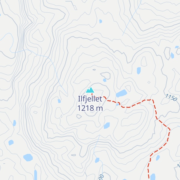 Map of Ilfjellet