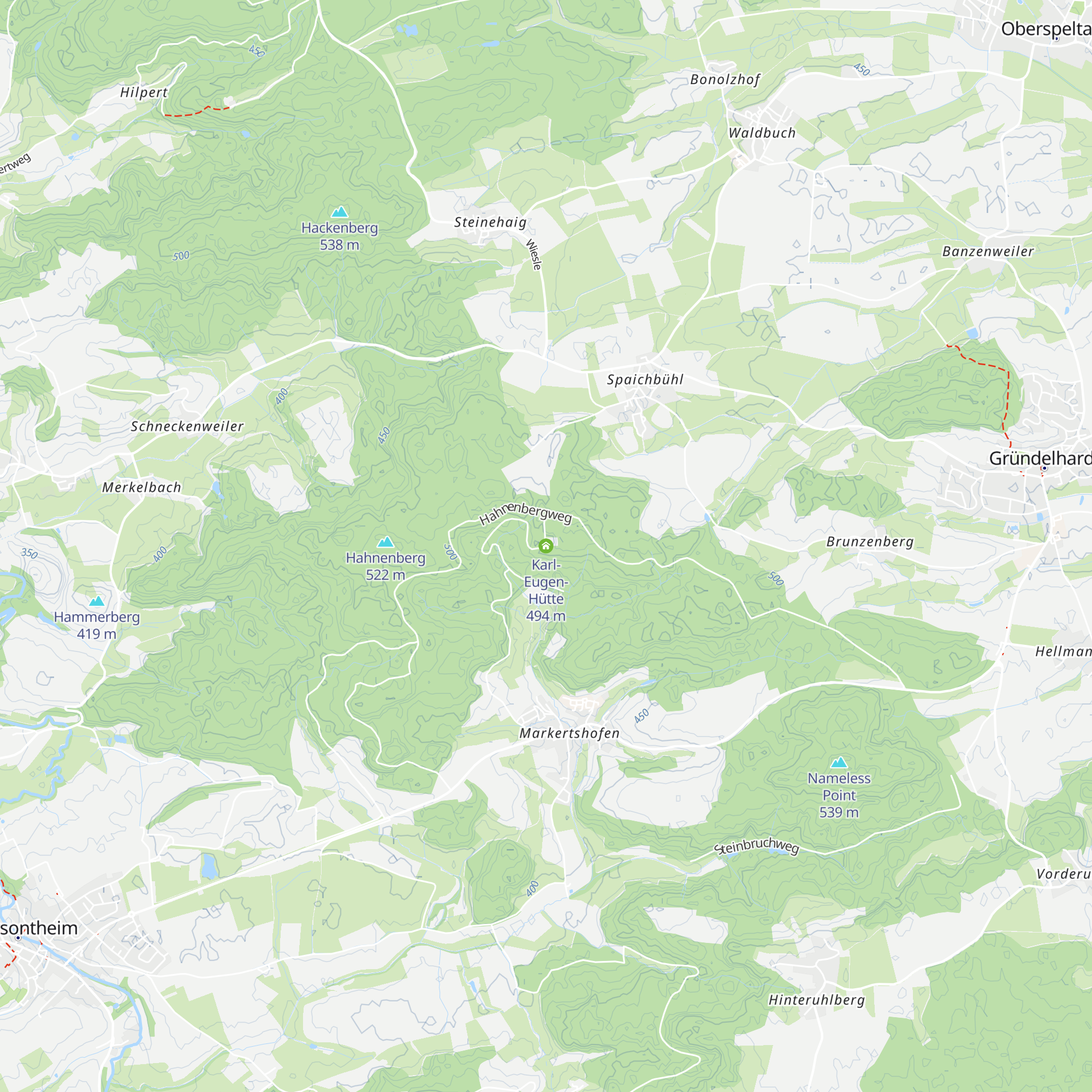 Karl-Eugen-Hütte map