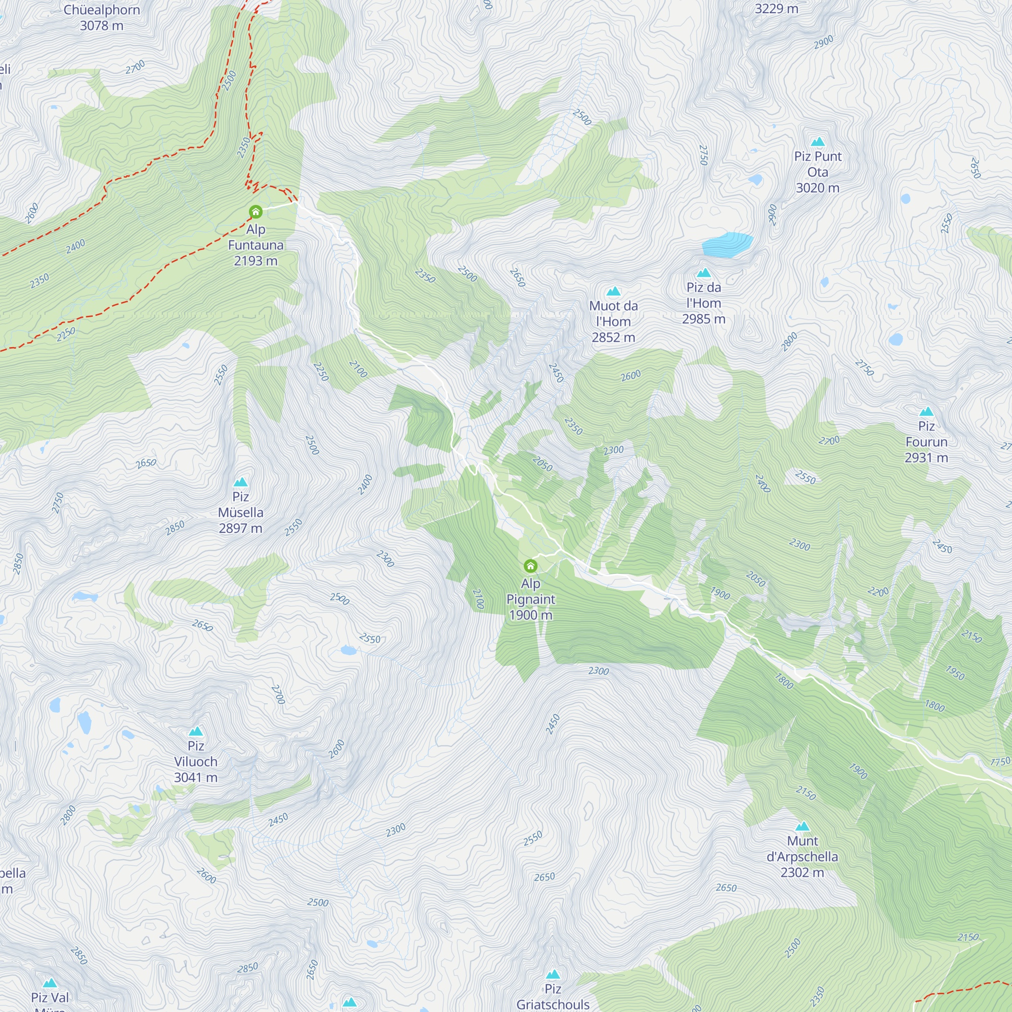 Plaun Margun map