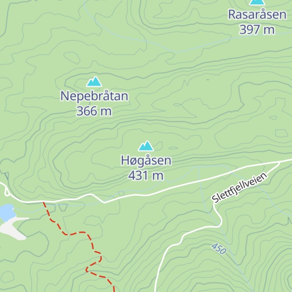 Map of Høgåsen