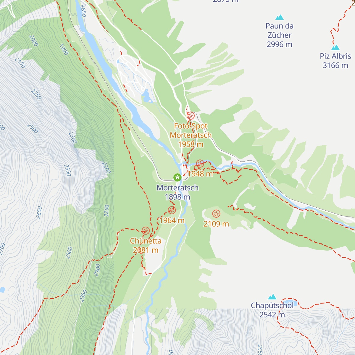 Morteratsch map