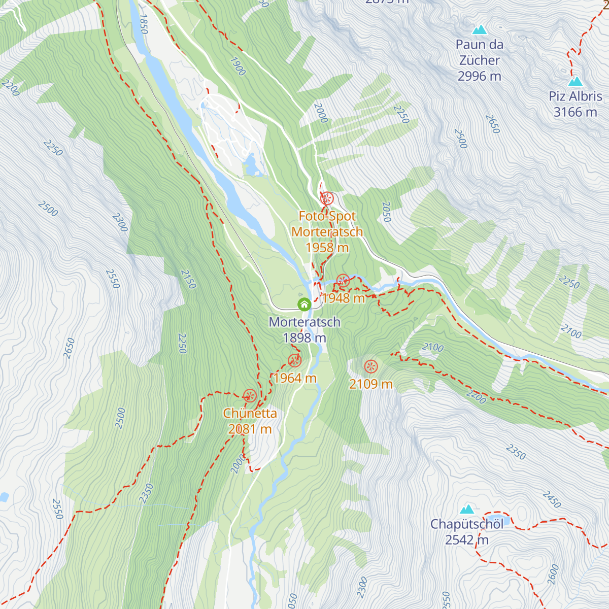 Morteratsch map