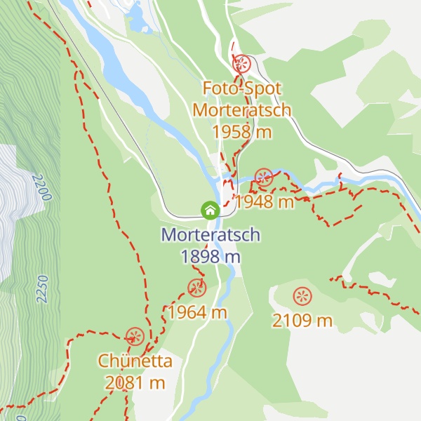 Map of Morteratsch