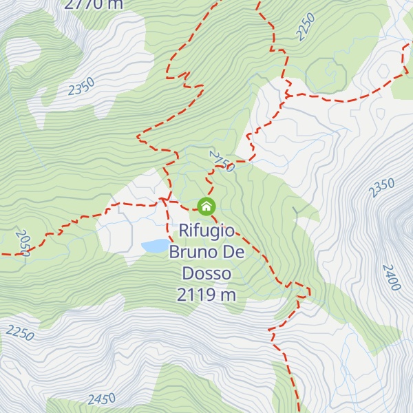 Map of Rifugio Bruno De Dosso