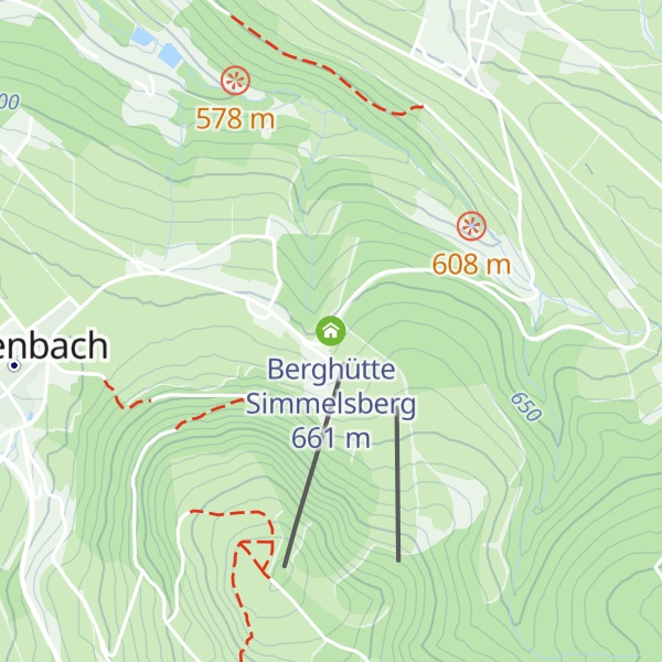 Map of Berghütte Simmelsberg
