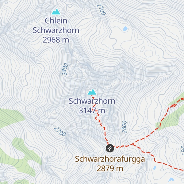 Map of Schwarzhorn