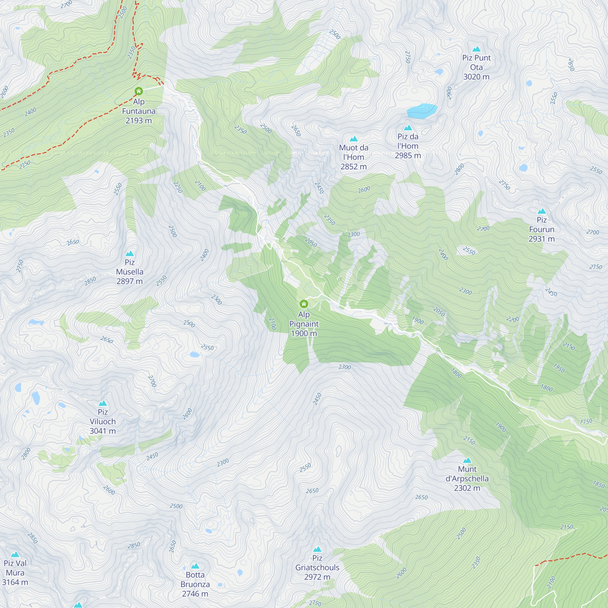 Alp Pignaint map