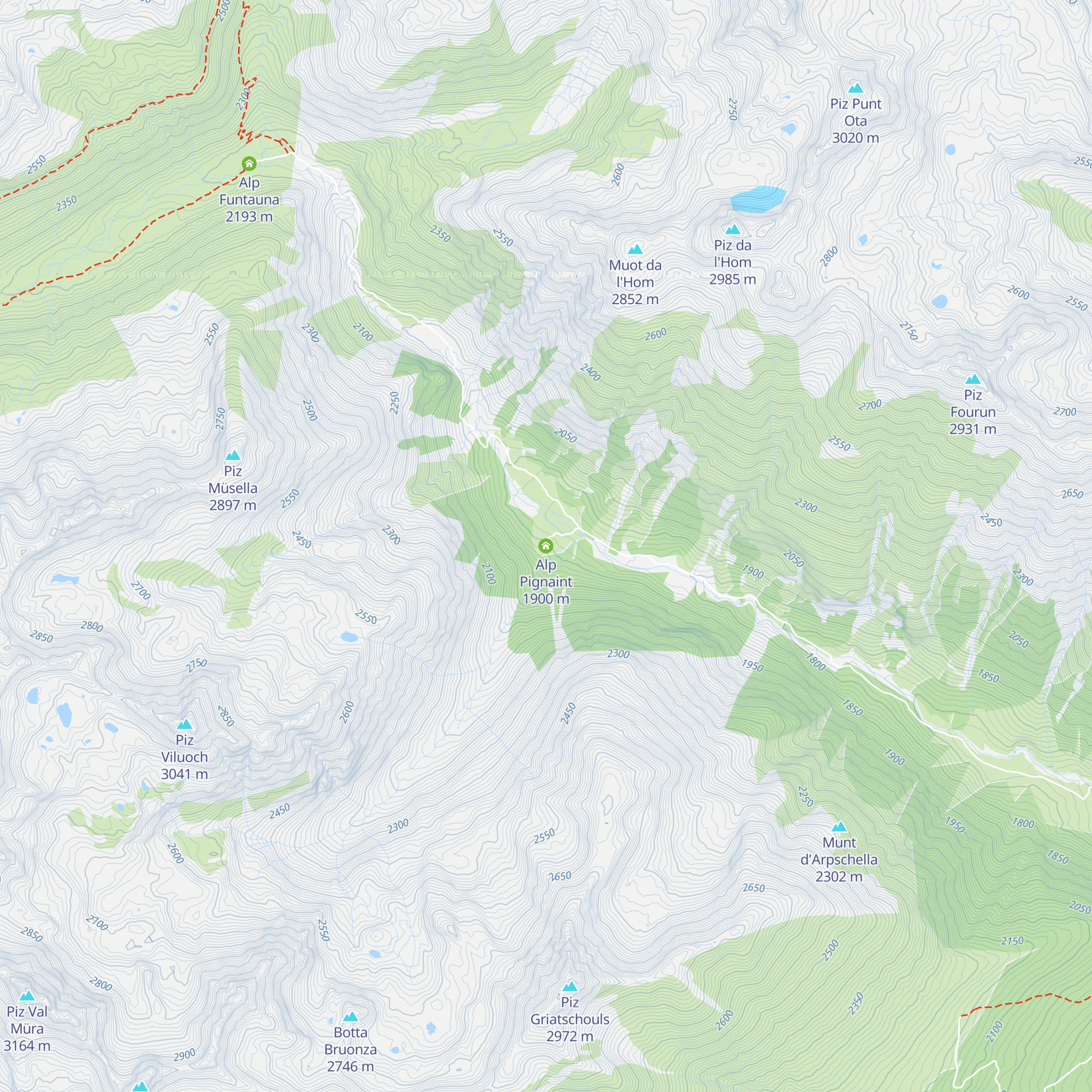 Alp Pignaint map