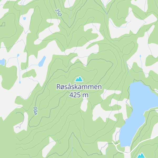 Map of Røsåskammen