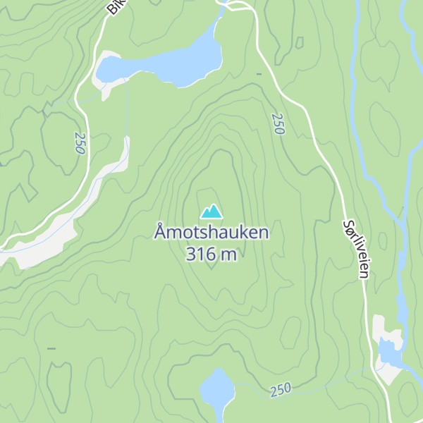 Map of Åmotshauken