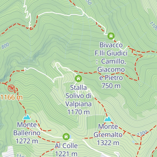 Map of Stalla Solivo di Valpiana