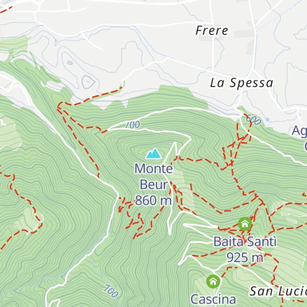 Map of Monte Beur