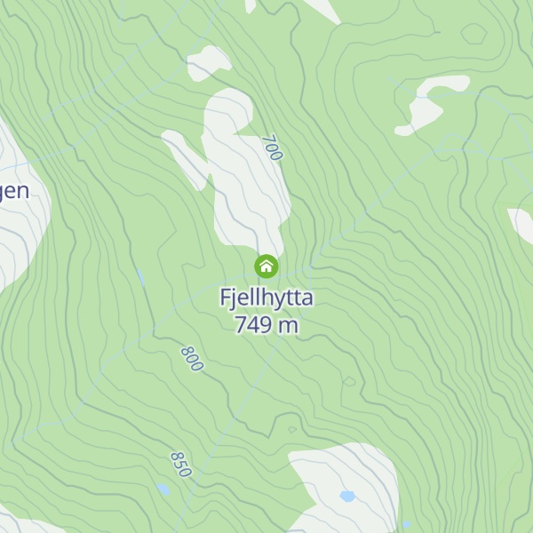 Map of Fjellhytta